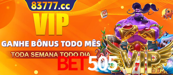 Banner promocional do BET505 oferecendo 100% de recompensas adicionais contínuas para quem fizer o login diário (Daily sign-in), com um mascote de coelho.